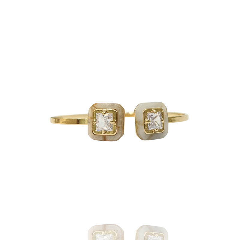 Bracelete Ethos Quadrado Branco