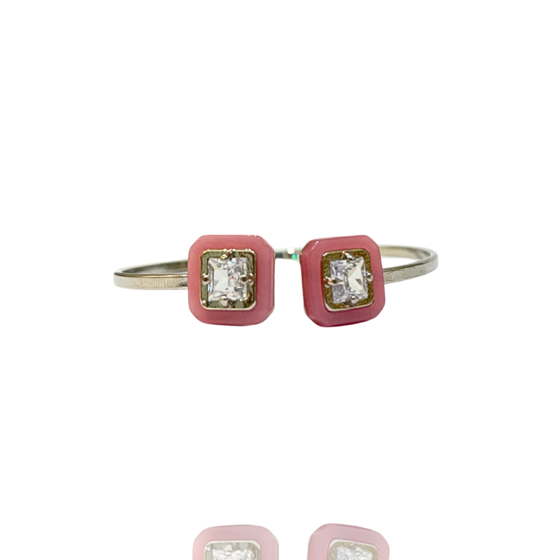 Bracelete Ethos Quadrado Rosa