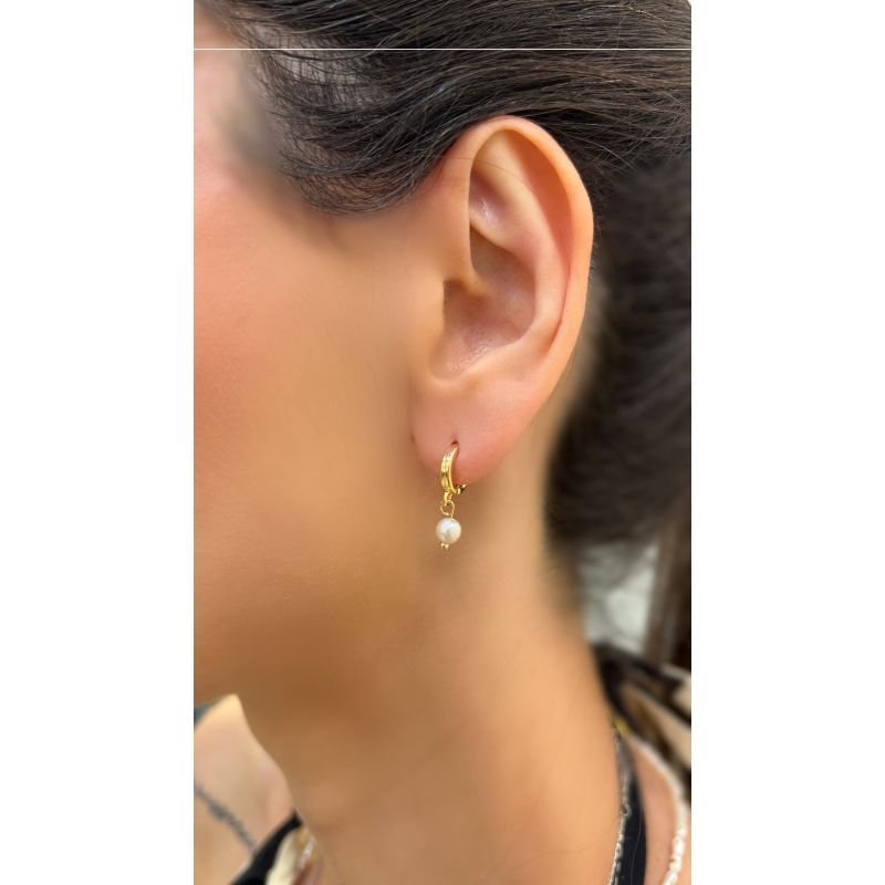 Brinco Argola Perola Classic