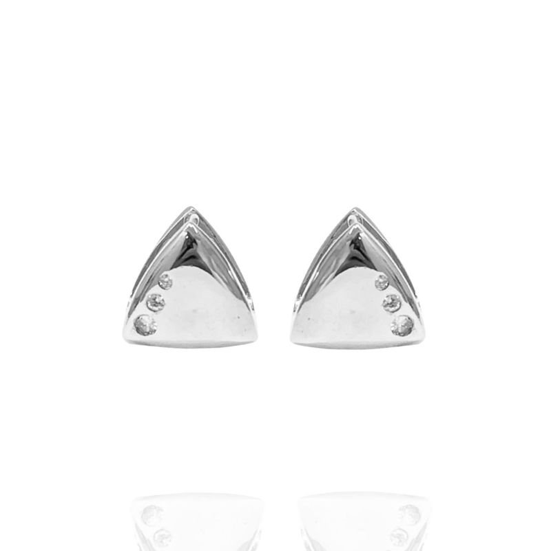 Brinco Click Triângular Zircon