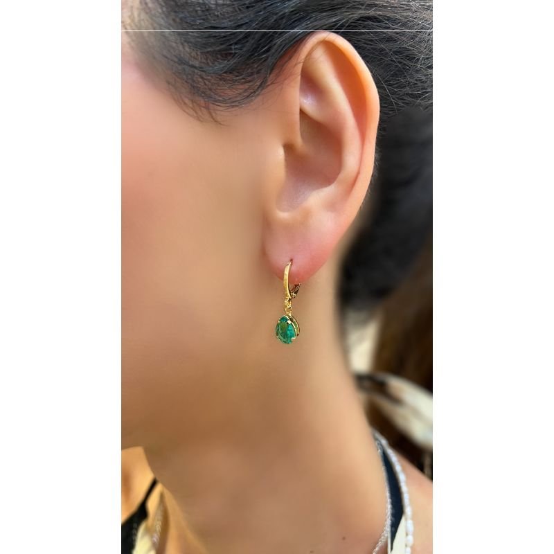 Brinco Day By Day Gotinha Color Verde