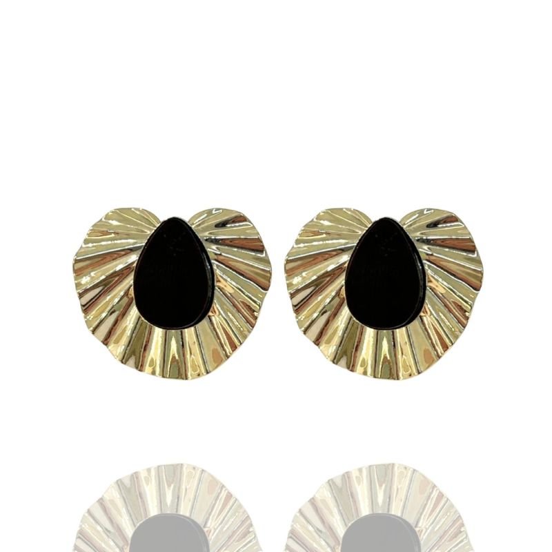 Brinco Gota Sahara Chic Marrom