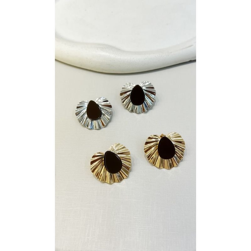 Brinco Gota Sahara Chic Marrom