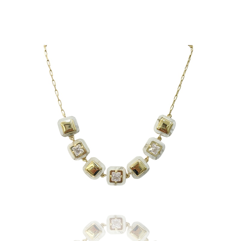 Choker Ethos Quadrada Branca