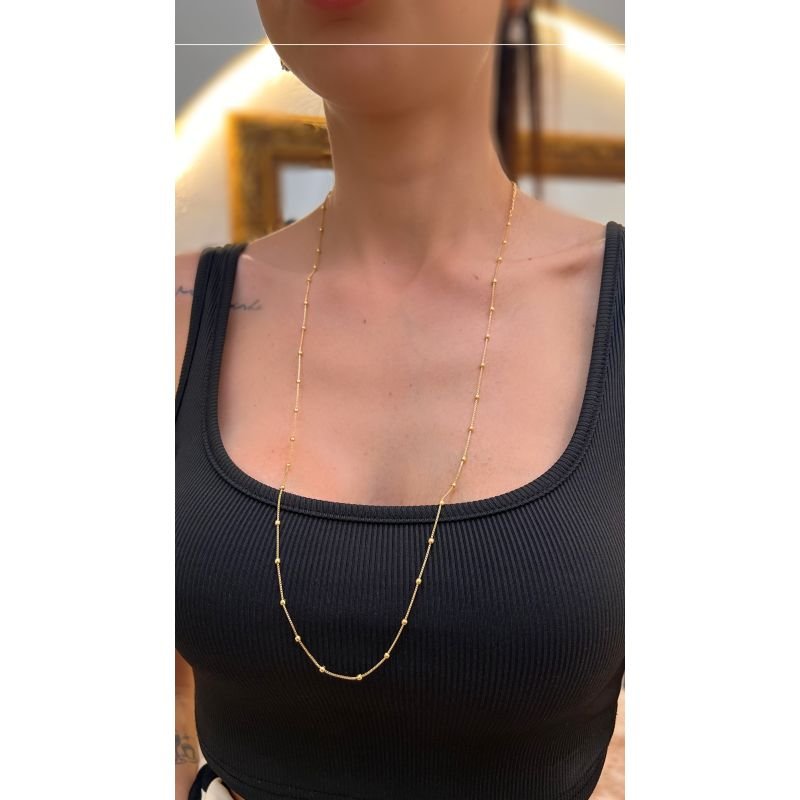 Colar Bolinhas Espaçadas