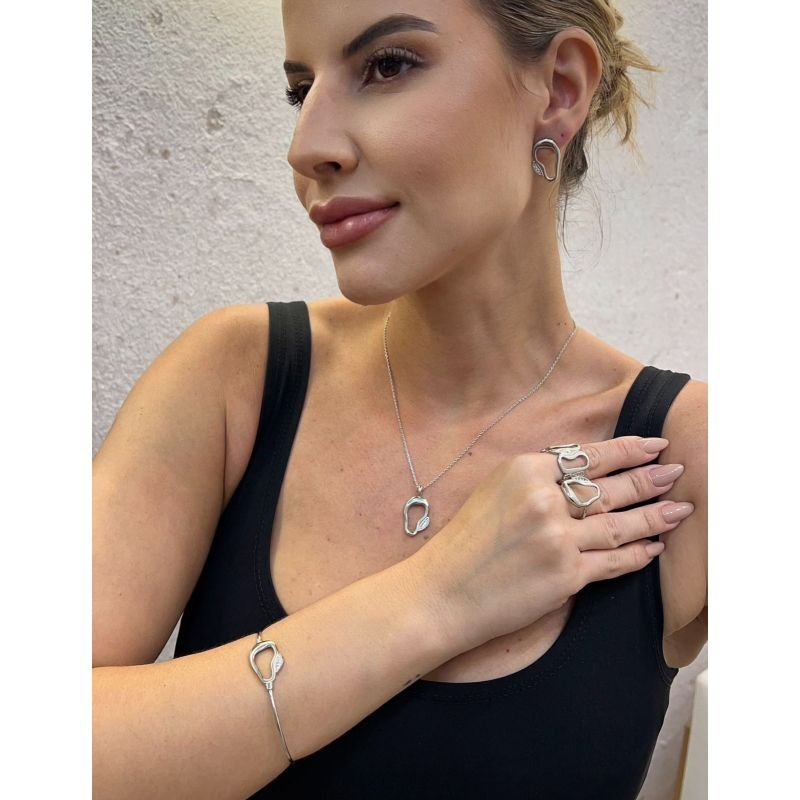 Colar Orvalho Orgânico Mon Amour Ouro e Ródio