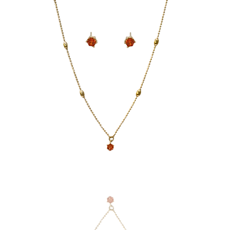 Conjunto Ponto de Luz Color Coral