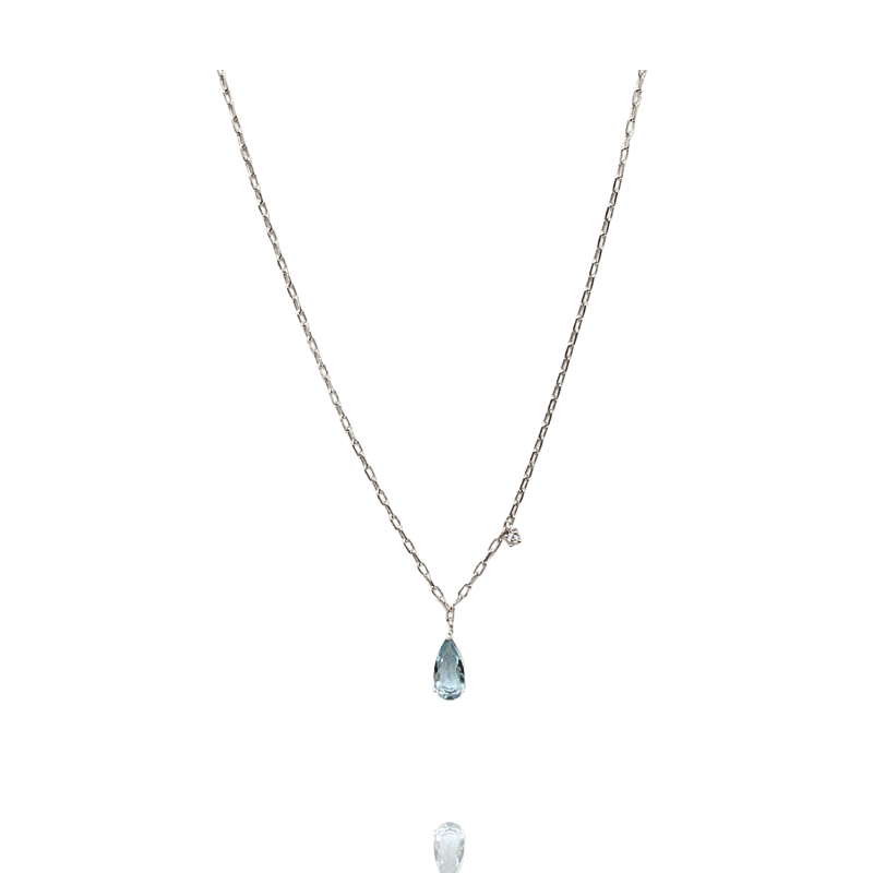 Gargantilha Fina Lumiere Azul Sky